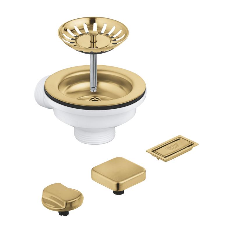 Сливной комплект для кухонной мойки Grohe на 1 чашу холодный рассвет матовый 40996GN0