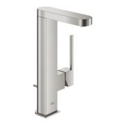 Смеситель для раковины Grohe Plus L-Size с донным клапаном суперсталь 23843DC3