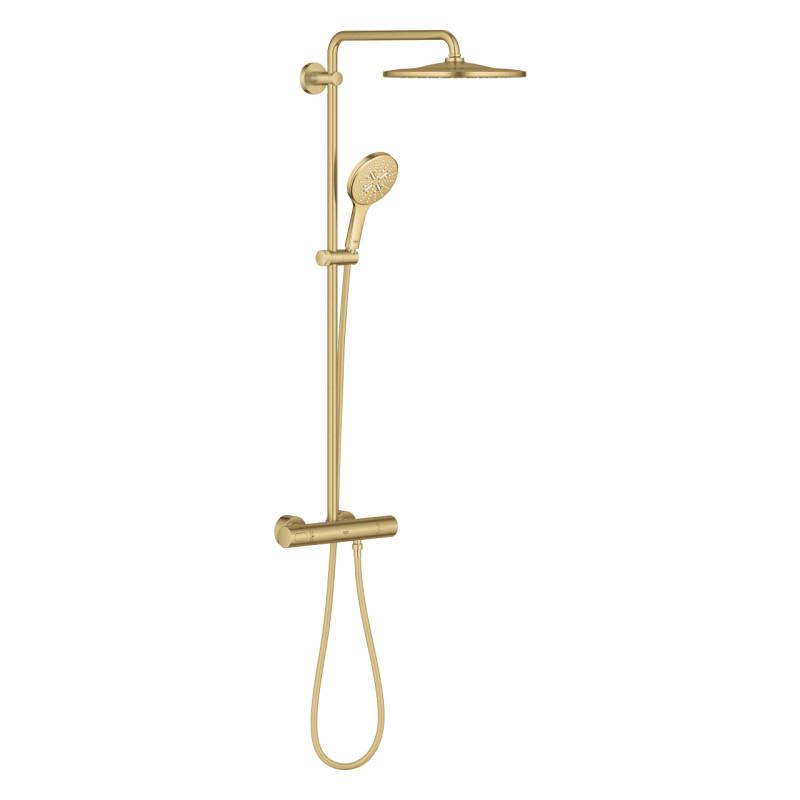 Душевая стойка Grohe Rainshower SmartActive 310 с термостатом холодный рассвет матовый 26836GN0