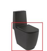 Чаша унитаза-компакта Kludi Resa S 38х68 см керамика черный матовый 27WCB0239