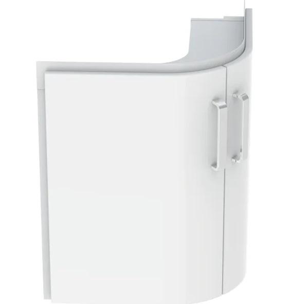 Тумба под раковину Geberit Selnova Compact 69x55 см ДСП белый матовый/белый глянцевый 501.486.00.1