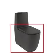 Чаша унитаза-компакта Kludi Resa S 34,5х62 см керамика черный матовый 27WCB0139