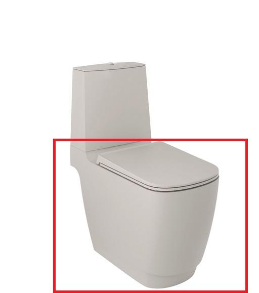 Чаша унитаза-компакта Kludi Resa S 38х68 см керамика серо-бежевый матовый 27WCB02O2