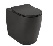 Унитаз напольный Kludi Resa R 38х55 см керамика черный матовый 23WCB0439