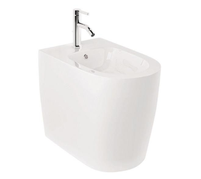 Биде напольное Kludi Resa R 36х55 см керамика белый матовый 23BIB0243