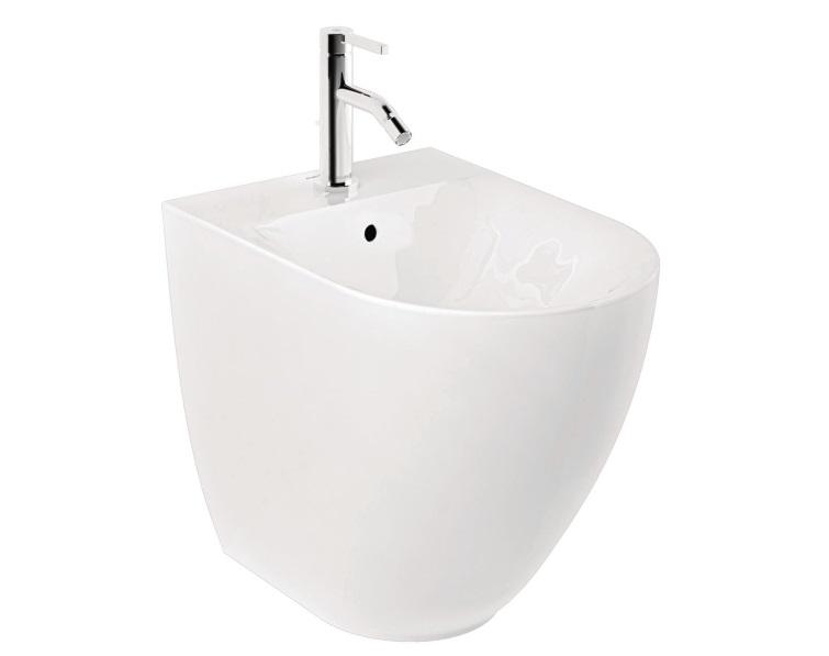 Биде напольное Kludi Resa D 38х52 см керамика белый матовый 24BIB0143