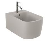 Биде подвесное Kludi Resa S 36х55 см керамика серо-бежевый матовый 27BIW01O2