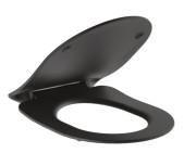 Сиденье с крышкой для унитаза Kludi Resa R Soft-Close дюропласт черный матовый 23WCS39