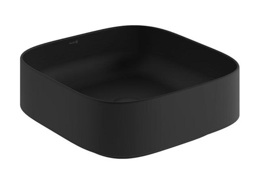 Раковина для ванной Kludi Resa C 40х40 см керамика черный матовый 58CW3039