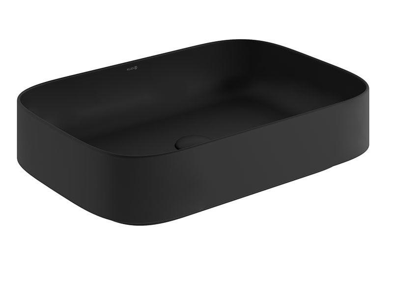Раковина для ванной Kludi Resa S 60х40 см керамика черный матовый 58CW4039