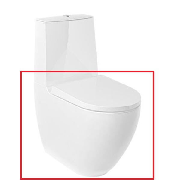 Чаша унітазу-компакту Kludi Resa D 38х64 см білий кераміка 24WCB0543