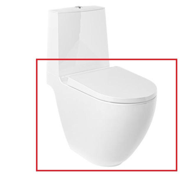 Чаша унітазу-компакту Kludi Resa D 38х66 см кераміка білий 24WCB0643