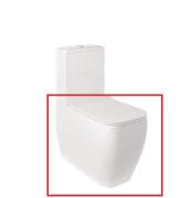 Чаша унитаза-компакта Kludi Resa C 34,5х62 см керамика белый 28WCB0543