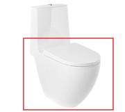 Чаша унітазу-компакту Kludi Resa D 38х66 см кераміка білий 24WCB0643