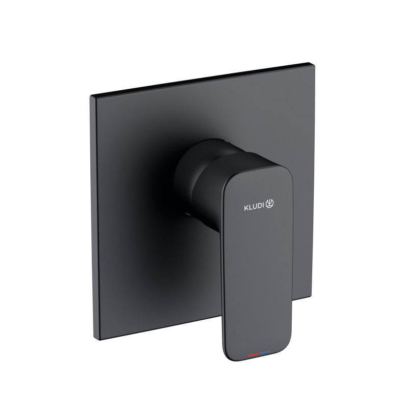 Смеситель для душа Kludi Pure&Style встраиваемый однорычажный черный матовый 407553975