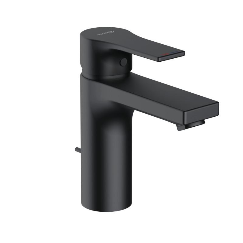 Змішувач для раковини Kludi Zenta SL із донним клапаном чорний матовий 482903965
