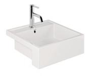 Раковина для ванної кімнати Kludi Resa напіввбудована 46х46 см кераміка білий 57W0143