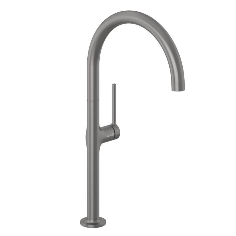 Смеситель для кухни Kludi Reef однорычажный оружейная сталь PVD 50803N275