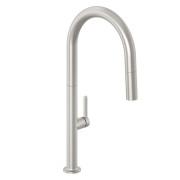 Змішувач для кухні Kludi Aurea одноважільний з висувною лійкою нікель брошурований PVD 55852N575