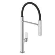 Смеситель для кухни Kludi Qord Flex однорычажный с выдвижной лейкой хром 568590575