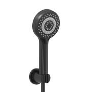 Ручной душ на держателе Kludi Dive S 3-режимный черный матовый 689503900