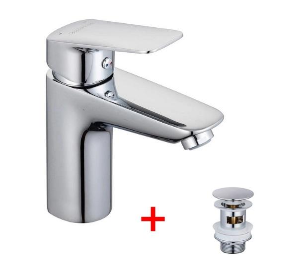 Смеситель для раковины Aqua Rodos Imperial 91383 с донным клапаном хром АР000040902