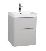 Тумба подвесная Aqua Rodos Америна 50 см с раковиной Deep МДФ кашемир АР000134988