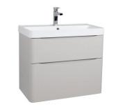 Тумба подвесная Aqua Rodos Америна 75 см с раковиной Deep МДФ кашемир АР000134992