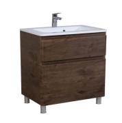 Тумба напольная Aqua Rodos Акцент 100 см с раковиной Альфа ДСП/МДФ каштан АР000040147