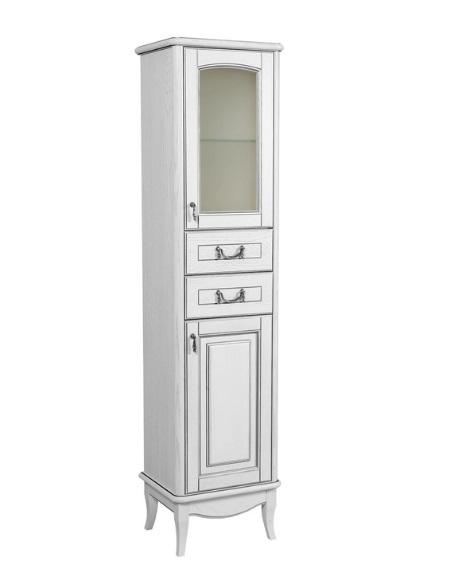 Пенал для ванной Аквародос Микела напольный 45х35х184 см МДФ белый АР000001106