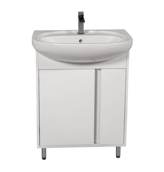 Тумба підлогова Аквародос Терра 65 см з раковиною Нова ДСП/МДФ білий АР000032724