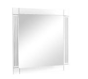 Зеркало для ванной комнаты Аквародос Роял 100 см массив ясеня белый патина серебро АР000000799