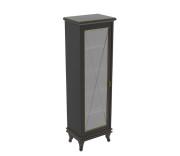 Пенал для ванної кімнати Аквародос Беатриче підлоговий 50,5х36,5х162 см ДСП/МДФ чорний патина золото АР000000929