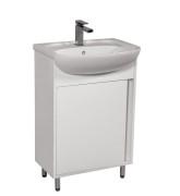 Тумба підлогова Аквародос Терра 55 см із раковиною Нова ДСП/МДФ білий АР000032723