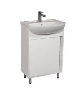 Тумба підлогова Аквародос Терра 50 см із раковиною Руна ДСП/МДФ білий АР000143071