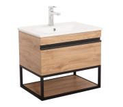 Тумба підвісна Аквародос Loft-Iron 65 см з раковиною Arte ДСП/МДФ Севілья АР000051846