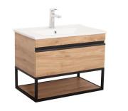 Тумба підвісна Аквародос Loft-Iron 75 см з раковиною Arte ДСП/МДФ Севілья АР000051847