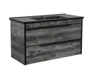 Тумба підвісна Аквародос Loft-Neo 100 см із раковиною Arte ДСП/МДФ дуб морас АР000082567