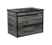 Тумба підвісна Аквародос Loft-Neo 75 см із раковиною Arte ДСП/МДФ дуб морас АР000082565