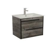 Тумба підвісна Аквародос Loft-Neo 75 см із раковиною Arte Uni ДСП/МДФ дуб морас АР000051859