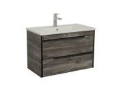 Тумба підвісна Аквародос Loft-Neo 85 см із раковиною Arte Uni ДСП/МДФ дуб морас АР000051860