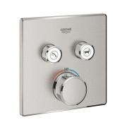 Термостат для душа скрытого монтажа Grohe Grohtherm SmartControl суперсталь 29124DC0
