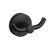 Гачок для ванної кімнати Аквародос Gloria подвійний чорний матовий АР000040527