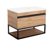 Тумба під раковину Аквародос Loft-Iron зі стільницею 75 см ДСП/МДФ севілья АР000051872