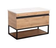 Тумба під раковину Аквародос Loft-Iron із стільницею 85 см ДСП/МДФ севілья АР000051873