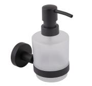 Диспенсер для жидкого мыла Аквародос Gloria с держателем черный матовый АР000040529