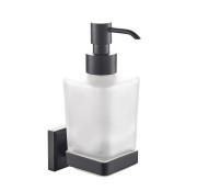 Диспенсер для жидкого мыла Аквародос Leonardo с держателем черный матовый АР000040568