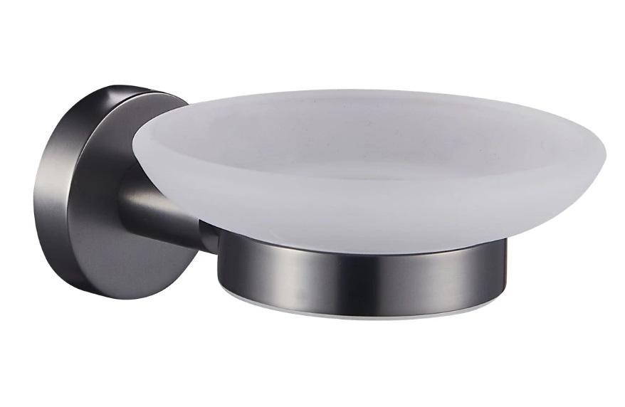 Мильниця для ванної кімнати Аквародос Gloria з держателем gun metal АР000105347