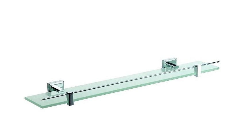 Полиця для ванної кімнати Аквародос Leonardo 60 см скло хром АР000040558