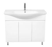 Тумба для підлоги Аквародос Уно 100 см з раковиною Lila ДСП/МДФ білий АР000084262